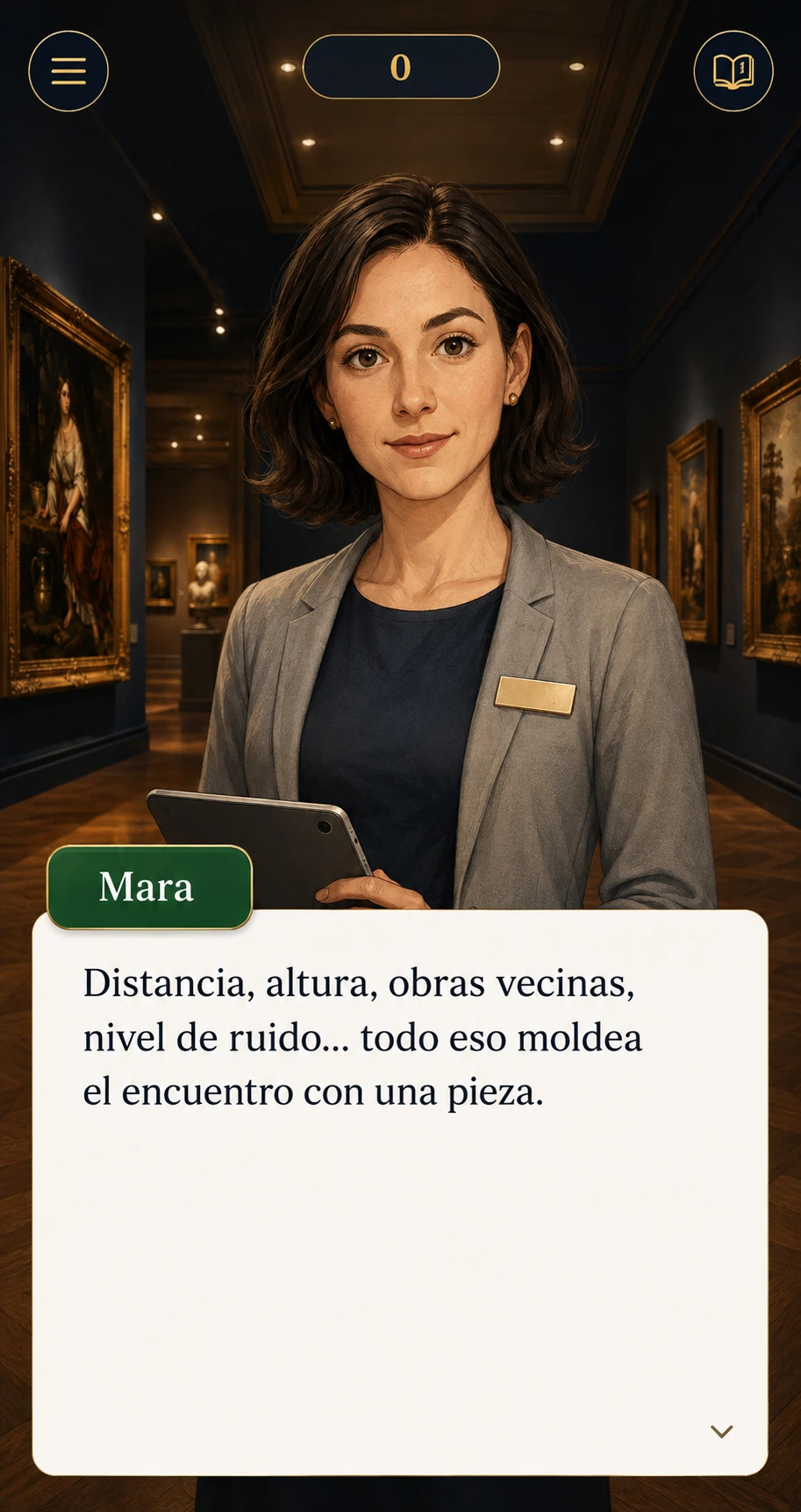 Experiencia interactiva de GECOEIM en un móvil